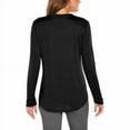thumbnail image 2 of Banana Republic Womens Long Sleeve Crewneck Top Black Size L, 2 of 2