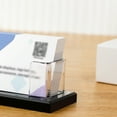 thumbnail image 6 of Acrylic Business Card Holder for Desk 1 Slot Clear Horizontal Business Card Stand for Men & Women Desktop Name Card Display Stand Card Organizer for Office Home Exhibition, 6 of 6
