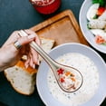 thumbnail image 5 of Cucharas de Arroz de CeráMica China Retro AsiáTica de 16 Piezas, Cuchara de Sopa Ramen con Manejar Curvo, Cucharas de Flores Pintadas con Manejar, 5 of 5