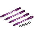 thumbnail image 1 of Aluminum Dart Shafts, Medium 2BA Thread Dart Stems Replacement Accessories with Rubber Rings for Steel Tip Purple, 1 of 5