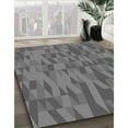 thumbnail image 2 of Ahgly Company Indoor Square Patterned Gray Dolphin Gray Area Rugs, 8' Square, 2 of 6