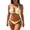 Khaki, variant on Full Coverage Bikini, Two Piece Swimsuit for Women, Womens Bikini Swimsuits, 2 Piece Swimsuit for Women, Swimsuit Bikini, Women's Plus Size Triangle Bikini Set, Tie Front Two-Piece Swimsuit, Beige L