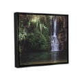 thumbnail image 3 of Stupell Industries Tranquil Waterfall Rainforest Environment Nature Clearing Photography Photograph Jet Black Floating Framed Canvas Print Wall Art, Design by Daphne Polselli, 3 of 6