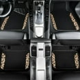 thumbnail image 2 of CAR PASS® Waterproof Universal Fit Car Floor Mats, Leopard Print Car Mats Fit SUV,Vans,sedans, Trucks,4pcs Car Carpet Driver Heel Pad and Nibs Backing,Cute Women Girl Brown Leopard, 2 of 6
