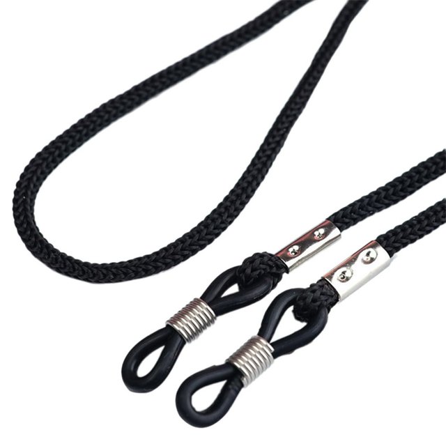 HLONK Porte-Lunettes Réglable Autour du Cou Chaînes de Lunettes pour Femmes et Hommes Noir