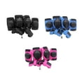 thumbnail image 4 of serony 6 Pcs/kit Genouillère Portable Sangle Réglable Coudières Cyclisme Patinage à Roulettes Protection Taille Protecteur Noir P, 4 of 6