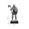 thumbnail image 3 of Seyotauo Resin Soldier Figurine Ornament Vintage Silver Statue Decor for Home Office Desk Shelf Living Room Bedroom Hotel Decorations,Small Knick Knacks for Home Decor Shelve, 3 of 6
