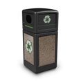 thumbnail image 1 of Commercial Zone Products 72235299 StoneTec Recycle42 Noir avec Pierre de Rivière, 1 of 1