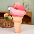 thumbnail image 1 of LEEYNEER1Pcs 3D Simulation Ice Cream Pillow For Fun Gift Cute Food Stuffed Animals For Room Decor Rainbow Beans, 1 of 5
