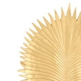 thumbnail image 2 of Benzara BM205098 Polyresin Palm Leaf Decor Piece with Block Stand, Gold & Black, 2 of 4