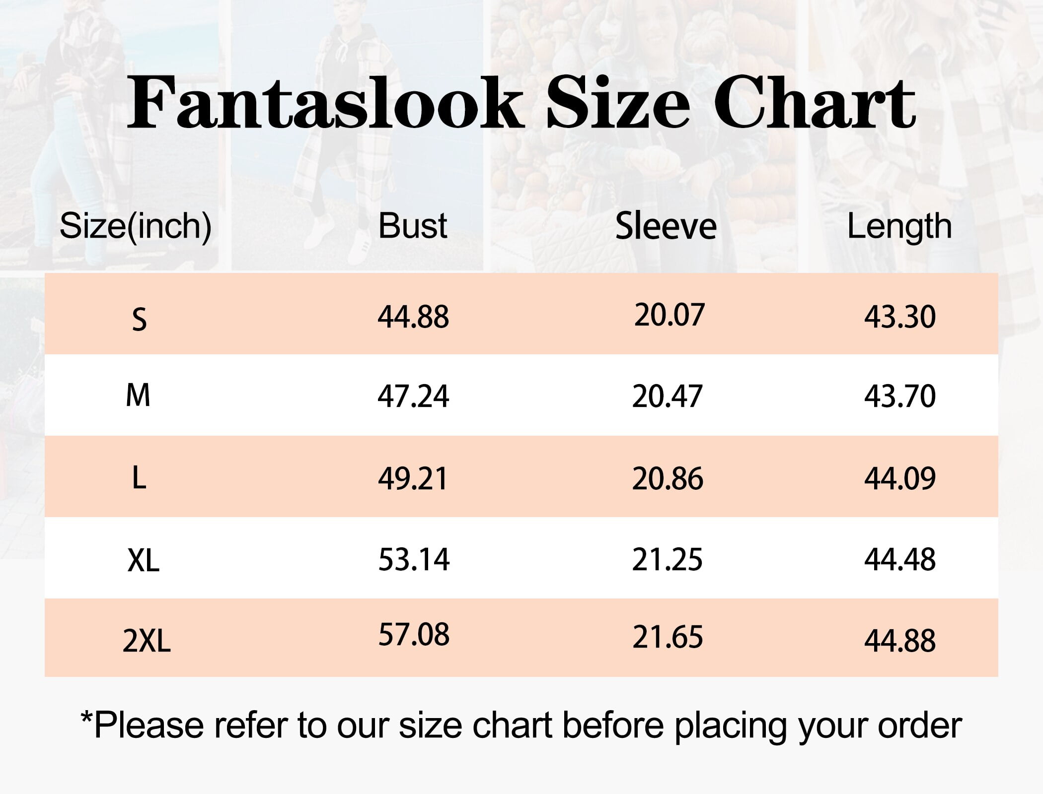 Fantaslook Flannel Shirts for Women Button Up Plaid Shirt Long Pocketed Shacket Jacket Coat