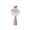 Pink, variant on Handheld Fan, Rechargeable Usb Cute Four Leaf Clover Fan With Colorful Led Light Green Personal Cooling Device For Home Office Travel Camping Desk Use One Piece