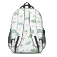 thumbnail image 3 of Dinosaur and Cactus White Pattern Cute School Backpack Bag with Padded Back and Adjustable Shoulder Straps 16.9 X 12.6 X 5.9 Inches, 3 of 5