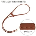 thumbnail image 2 of Unique Bargains 85.5cm/33.7' PU Leather Drawstring Pull String Purse Strap for Bucket Bag, Brown, 2 of 5