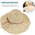 thumbnail image 4 of Sun Hat Foldable Summer Sun Protection Beach Hat With A Wide Brim, 4 of 5