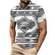 thumbnail image 1 of Camisas de Manga Larga para Hombres Impresos Girar Hacia Abajo Botones de Cuello Lateral Dividido, Casual Blusa de Manga Corta, 1 of 5