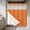 Orange, variant on Orange Morocco No Hook Shower Curtain Waterproof,Bathroom Curtains with Snap in Liners and See Through Top Window,Geometric Leaf Diamond Lattice Abstract Hotel Style Bathtub Curtains Shower 72"Wx78"L