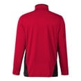thumbnail image 5 of Harriton M786 Men's Flash Snag Protection Plus IL Colorblock Quarter-Zip Pullover-Red/ Black-L, 5 of 6