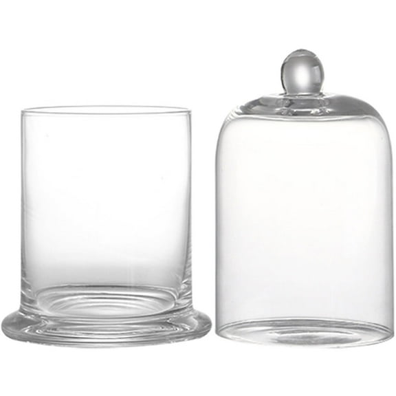 HEALEEP Glass Cocktail Cup with Smoke Hood, Transparent Unique Design for Home Bar and Drink Display