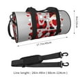 thumbnail image 2 of Balery Buffalo Plaid Love And Gnome Bolsa de Gimnasio para Mujeres y Hombres, Bolsa de Viaje Impermeable, Bolsa de Fin de Semana con Compartimento para Zapatos y Bolsillo Húmedo, 2 of 6