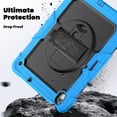 thumbnail image 4 of For iPad Air 13 inch Case (2025 M3/2024 M2), 360 Rotating Shockproof Cover with Stand, Screen Protector, Shoulder Strap, Sky Blue, 4 of 7