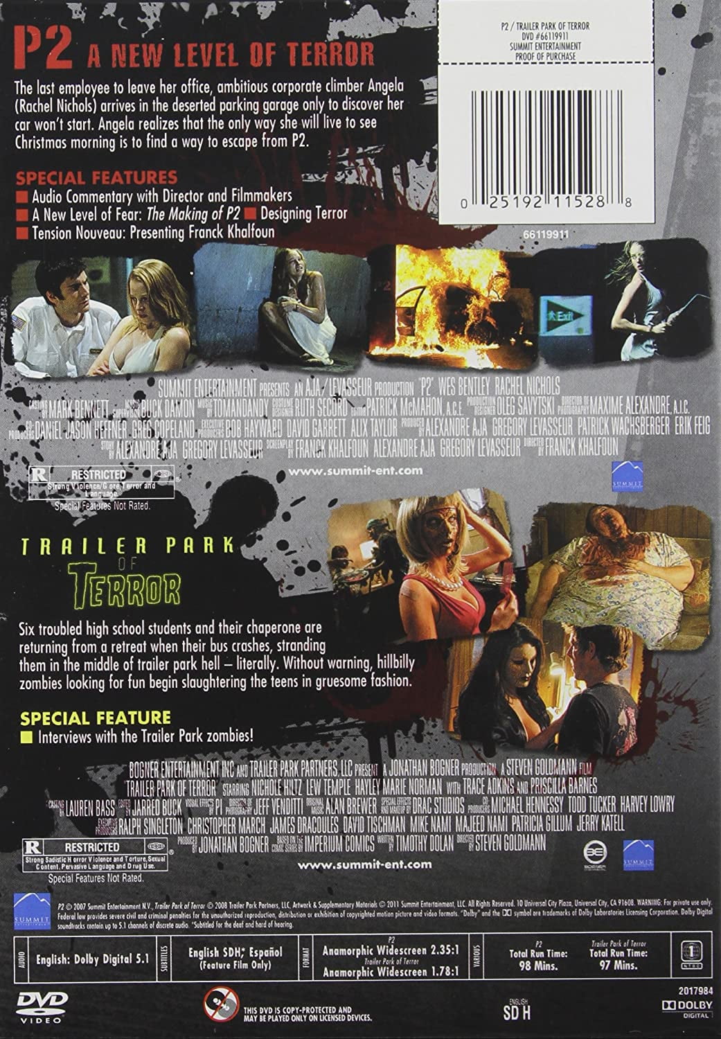 P2 Trailer Park of Terror DVD Walmart