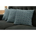 thumbnail image 2 of Ambesonne Retro Throw Pillow Cover 4 Pack, Chevron Effects, 24", Earth Yellow Petrol Blue, 2 of 6