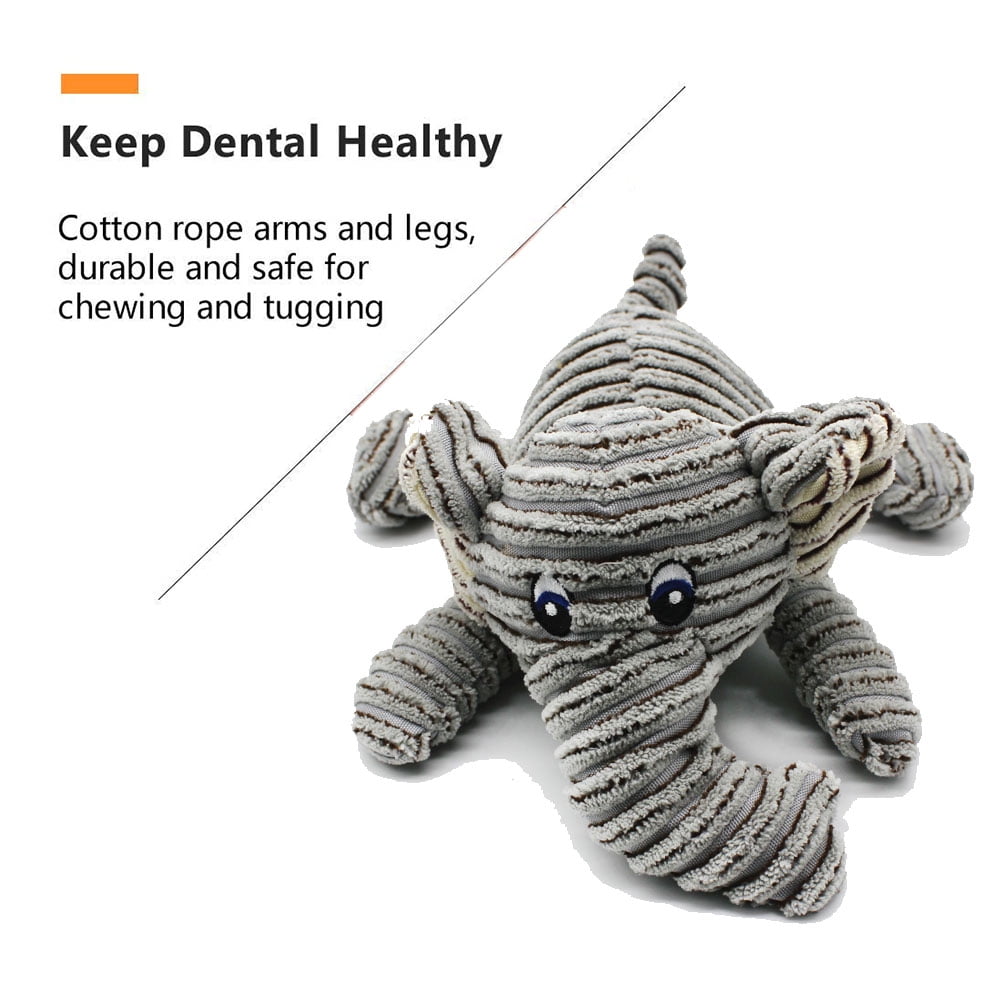 Kepooman 3 Pack Dog Chew Toy for Teething Chewing and Playtime, No Stuffing Plush Animal Dog Squeaky Toy, Multi-color Kepooman 3 Pack Dog Chew Toy for Teething Chewing and Playtime, No Stuffing Plush Animal Dog Squeaky Toy, Multi-color