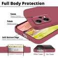 thumbnail image 5 of Compatible with Redmi Note 12 Pro 5G Case for Women Men, Ultra Slim Xiaomi Redmi Note 12 Pro 5G Phone Case Silicone Liquid Soft Shockproof Anti-Scratch Protective Cases (Camellia Red), 5 of 14