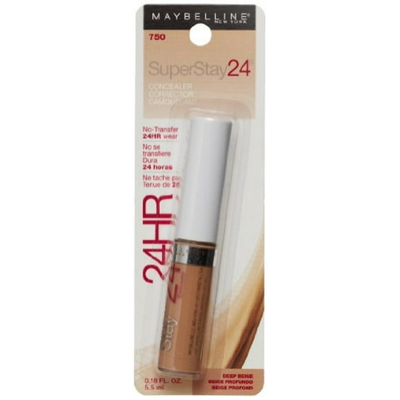 Maybelline New York Super Stay 24Hr Concealer, Deep Beige 750, 0.18 Fluid Ounce