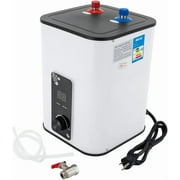Electric 1.76Gal Instant Water Heater, 1500W Bathroom Tankless Hot Water Heater Point of Use, Under Sink Water Heater for Kitchen Garage Outdoor Indoor, Wall Mounted