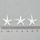 thumbnail image 3 of 10 colgantes de estrella de mar de latón, chapados en plata, decoración de estrellas de mar., 3 of 4