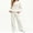 White, variant on LvhaoGJOB Little Kids Girls Sweatshirt and Pants Outfit Set, Brown - teddy fleece