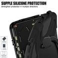 thumbnail image 6 of Case for Samsung Galaxy Tab Active 5 Pro/Active 4 Pro 10.1 inch, 360 Degree Rotating Hand Grip Shockproof Cover with Shoulder Strap, Black, 6 of 7