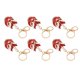 thumbnail image 4 of Llavero de animales de 6 piezas Ticfox metal fuerte, 4 of 12