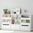 thumbnail image 6 of UTEX Toy Storage Cabinet, Kids Toy Storage Organizer with Drawer, Open Toy Organizer Cabinet with Cubbies for Kids, Toddlers, Ideal for Kidsroom, Classroom, Nursery, White, 6 of 8