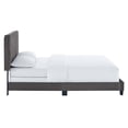 thumbnail image 5 of Modway Celine Channel Tufted Performance Velvet Twin Bed in Gray, 5 of 8