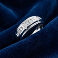 thumbnail image 4 of Pompeii 1/4Ct TW Round Diamond Men's Nine Stone Wedding Ring High Polished Band 10k Gold, 4 of 6