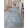 thumbnail image 2 of Bloom Rugs Washable Non-Slip 10 ft Runner - Navy Blue Traditional Oriental Runner for Entryway, Hallway, Bathroom, and Kitchen - Exact size: 2'6" x 10', 2 of 10