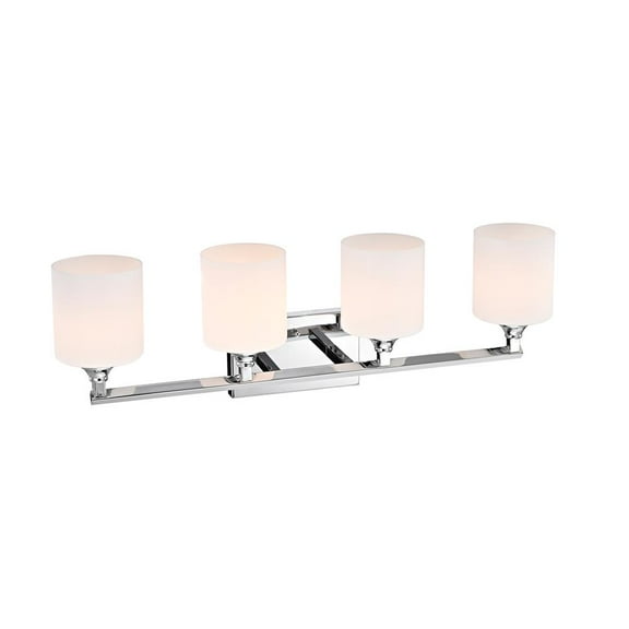 CHLOE Jane Contemporary 4 Light Chrome Bath Vanity Fixture 29" Width