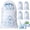 8LB, variant on 5/8/8-CUP(2 Mils Thickness)/10 LB Ice Bags with Drawstring, 50 Count Heavy-Duty Reusable Ice Cube Bags for Ice Machine, Portable Freezer Storage Keeper