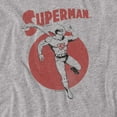 thumbnail image 2 of Superman T-Shirt Vintage Sphere Unisex Graphic Tee For Men & Women Athletic Heather&nbsp;, 2 of 7