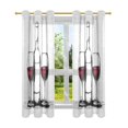 thumbnail image 7 of Yayeee Window Curtains Light Filtering 63"x52" Grommet Panel Pair Home Living Room Decor, Red Wine Bottle, 7 of 7