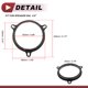 thumbnail image 5 of Anillo espaciador de altavoz Unique Bargains Adaptador de espaciador de altavoz para Nissan Murano 03-08 6.5" 2 Pcs, 5 of 7