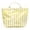 Yellow, variant on HUISZJ PVC Striped Tote Bag, Stylish Canvas Handbag, Large Capacity Portable Travel Shoulder Bag for Commuting Work Travel (Black)
