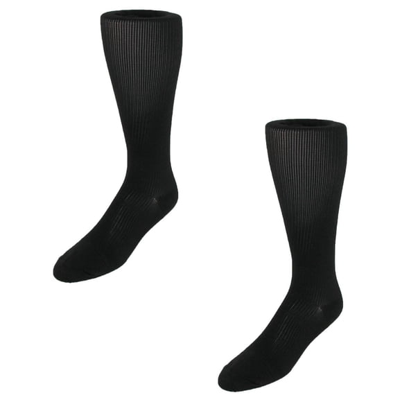 Jefferies Socks Firm Support Over the Calf Compression Dress Socks (Pack of 2)