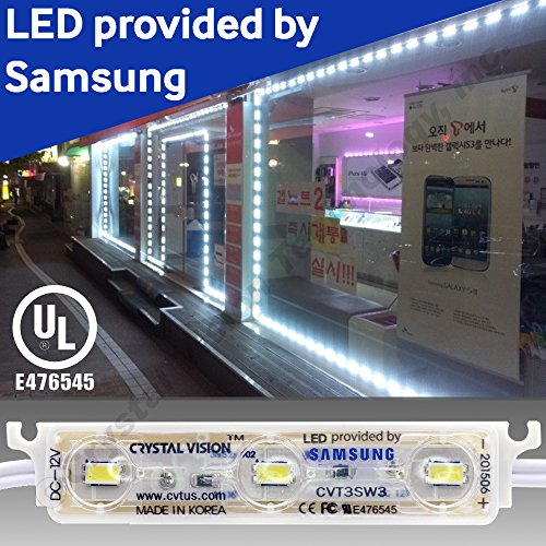 Crystal Vision LED Storefront Window Kit Plug/Play Samsung LED 50 ft