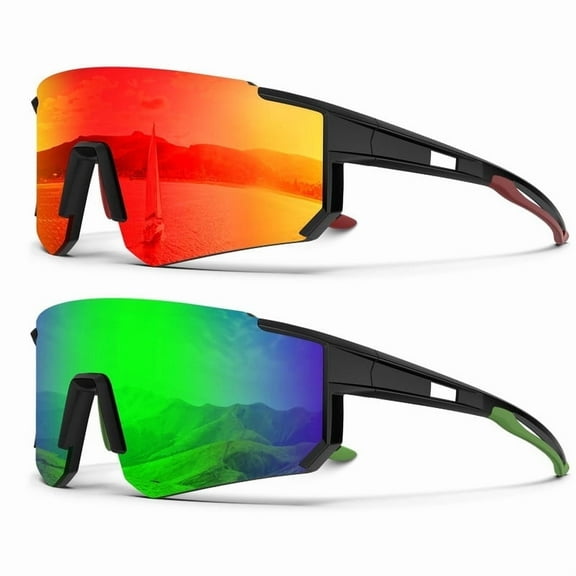 KALIYADI Polarized Sports Sunglasses-Men Running-Sunglasses-for-Women: Mens Sunglasses Polarized UV Protection Cycling Driving Fishing