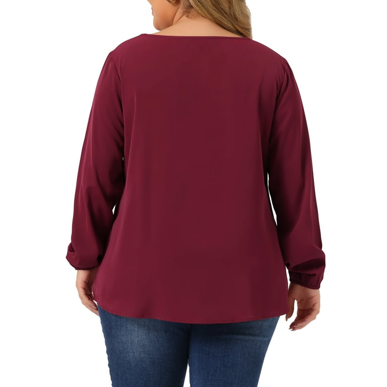 Lace-Paneled V-Neck Long-Sleeved Chiffon Shirt Lace-Paneled V-Neck Long-Sleeved Chiffon Shirt