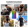 thumbnail image 7 of Bixox Men's Colorful Glitter Printed Shirt Sleeveless Fitness Tank Top-Small, 7 of 7